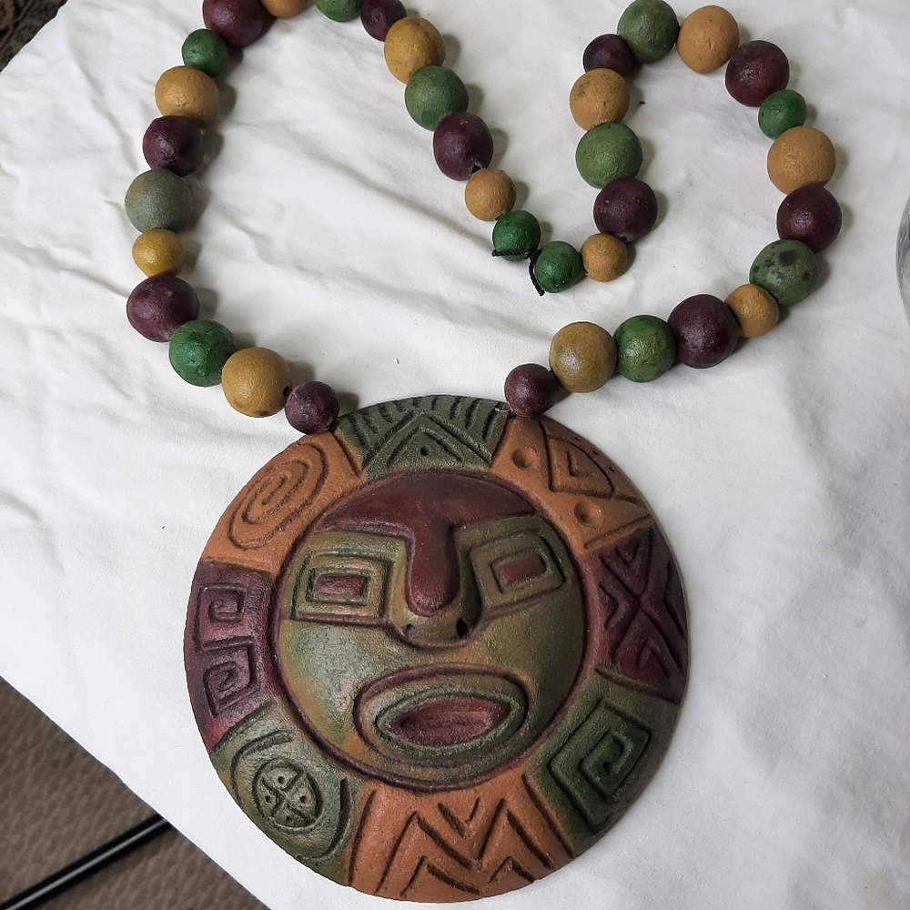 Mexican clay wall hanging